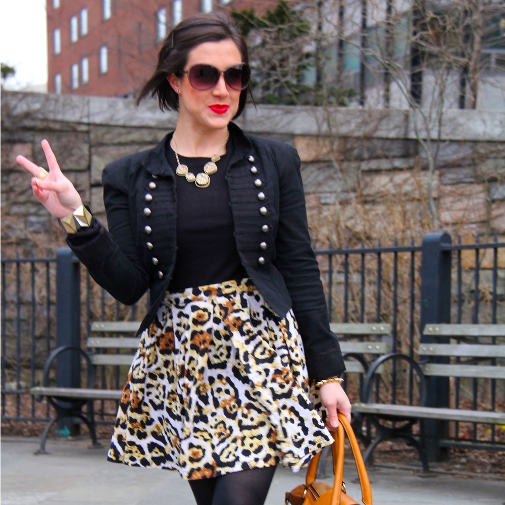 Leopard Print Skirt